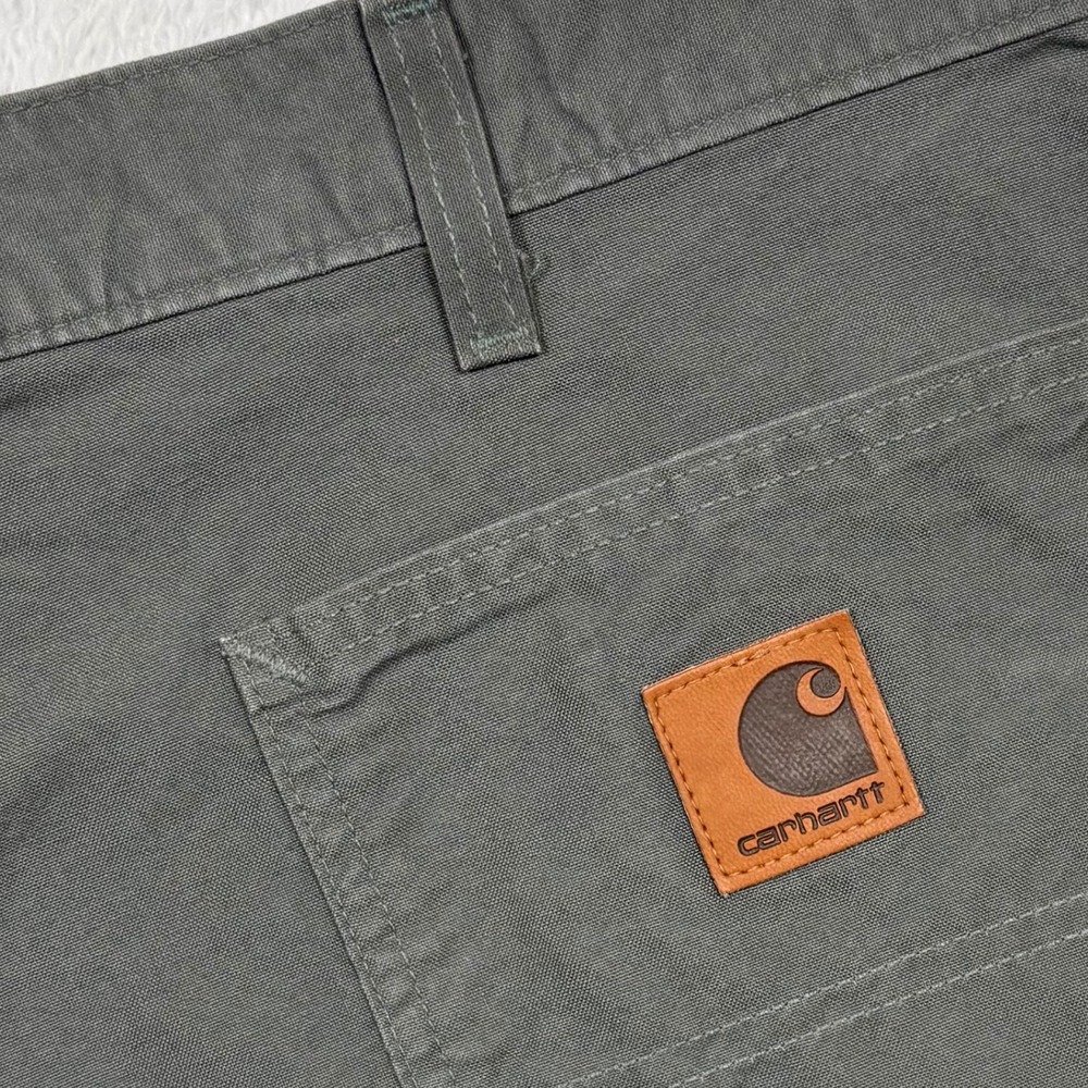 Carhartt B25 MOS Shorts Mens 40 Moss Green Washed Duck Canvas Relaxed 6" Inseam